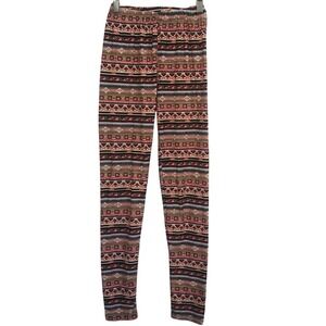 YPP Aztec print soft lstretchy eggings OS One Size Fits Most